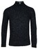 Baileys Half Zip Texture Fantasy Diagonal Knit Pullover Navy