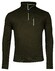 Baileys Half Zip Waffle Texture Interlock Sweat Trui Donker Groen