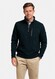 Baileys Half Zip Waffle Texture Interlock Sweat Trui Navy