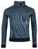 Baileys Halfzip 2-Tone Jacquard Sweatshirt Pullover Raf Blue