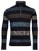 Baileys Jacquard Piqué Yarn Dyed Stripe Halfzip Sweat Pullover Raf Blue