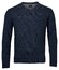Baileys Lambswool V-Neck Single Knit Pullover Dark Blue