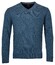 Baileys Lambswool V-Neck Single Knit Pullover Denim Blue