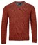 Baileys Lambswool V-Neck Single Knit Trui Stone Red