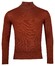 Baileys Merino High Turtleneck Single Knit Pullover Deep Orange