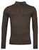 Baileys Merino Pullover Polo Collar Buttons Single Knit Pullover Dark Brown