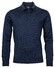 Baileys Merino Pullover Polo Collar Buttons Single Knit Pullover Deep Denim Blue