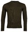 Baileys Merino Wool Crew Neck Uni Color Single Knit Pullover Dark Green