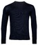 Baileys Merino Wool Crew Neck Uni Color Single Knit Pullover Navy