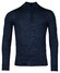Baileys Merino Wool Half Zip Single Knit Trui Dark Blue