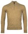 Baileys Merino Wool Half Zip Uni Color Single Knit Pullover Dark Sand