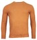 Baileys Pima Cotton Crew Neck Uni Color Single Knit Trui Mid Orange