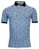 Baileys Pique 2Tone All Painted Leaves Poloshirt Mid Blue