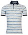 Baileys Piqué 2Tone Allover Fine Yarn Dyed Stripe Poloshirt Azure Blue