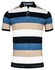 Baileys Piqué Allover Yarn Dyed Stripes Poloshirt Navy