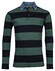 Baileys Poloshirt Denim Collar Stripe Jersey Pullover Green