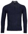Baileys Pulllover Shirt Style Zip Front Diagonal Structure Knit Pullover Navy