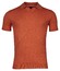 Baileys Pullover Polo Slub Single Knit Poloshirt Red Earth