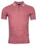 Baileys Pullover Polo Zip Allover Structure Knit Polo Hell Rose