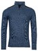 Baileys Pullover Shirt Style High Zip Allover Structure Knit Trui Jeans Blauw