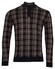 Baileys Pullover Shirt Style Zip Allover 2-Color Jacquard Knit Check Pullover New Khaki
