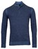 Baileys Pullover Shirt Style Zip Plated Trui Blauw
