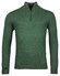 Baileys Pullover Shirt Style Zip Single Knit Cotton Cashmere Pullover Green