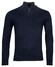 Baileys Pullover Shirt Style Zip Single Knit Cotton Cashmere Pullover Navy