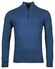 Baileys Pullover Shirt Style Zip Single Knit Cotton Cashmere Pullover Night Blue