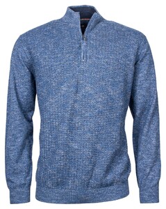Baileys Pullover Zip Cable Jersey Knit Trui Blauw
