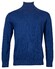 Baileys Roll Neck Pullover Single Knit Cotton Cashmere Pullover Night Blue