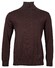 Baileys Roll Neck Pullover Single Knit Cotton Cashmere Trui Donker Bruin