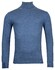 Baileys Roll Neck Pullover Single Knit Cotton Cashmere Trui Winter Blue