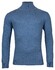 Baileys Rollneck Cotton Cashmere Single Knit Pullover Denim Blue