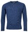 Baileys Scottish Lambswool V-Neck Pullover Single Knit Trui Deep Denim Blue