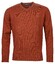 Baileys Scottish Lambswool V-Neck Pullover Single Knit Trui Stone Red