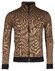 Baileys Sweat Cardigan Zip 2-Tone Jacquard Doubleface Interlock Cardigan Dark Sand