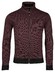 Baileys Sweat Cardigan Zip 2-Tone Jacquard Doubleface Interlock Cardigan Light Aubergine