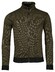 Baileys Sweat Cardigan Zip 2-Tone Jacquard Doubleface Interlock Cardigan Olive