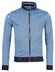 Baileys Sweat Cardigan Zip Allover Jacquard Dotted Pattern Vest Limoges Blue