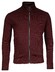 Baileys Sweat Cardigan Zip Allover Waffle Texture Interlock Cardigan Aubergine