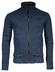 Baileys Sweat Cardigan Zip Allover Waffle Texture Interlock Cardigan Deep Denim Blue