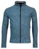 Baileys Sweat Cardigan Zip Doubleface Front Body Structure Knit Vest Denim Blue Melange