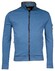 Baileys Sweat Cardigan Zip Doubleface Interlock Vest Delft Blue