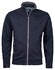 Baileys Sweat Cardigan Zip Front Diamond Structure Cardigan Navy