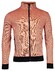 Baileys Sweat Cardigan Zip Two-Tone Oxford Doubleface Jacquard Interlock Vest Burnt Ochre