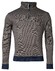 Baileys Sweat Halfzip 2-Tone Allover Jacquard Pullover Taupe