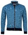Baileys Sweat Zip 2-Tone Oxford Doubleface Jacquard Interlock Vest Blauw