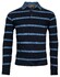 Baileys Sweatshirt Denim Jacquard Pique Yarn Dyed Stripe Pullover Winter Blue