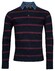 Baileys Sweatshirt Denim Jacquard Piqué Yarn Dyed Stripe Trui Burgundy